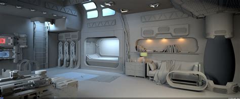 Futuristic Sci-Fi Interior Design