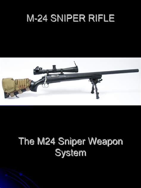 M-24 Sniper Weapon System | PDF | Telescopic Sight | Rifle