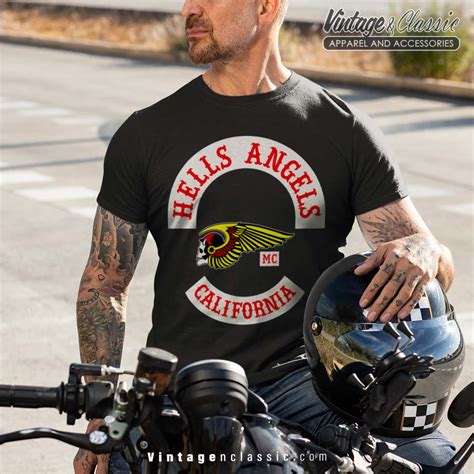 Hells Angels Mc California Shirt - Vintagenclassic Tee