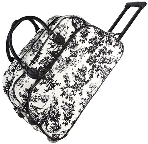 World Traveler French Toile Rolling Wheeled Duffle Bag 21-inch > Hurry ...