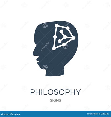 Philosophy Icon in Trendy Design Style. Philosophy Icon Isolated on White Background Stock ...