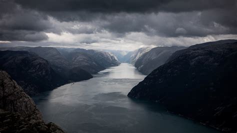 Cloud, Fjord, Lysefjord, Mountain, Norway, Rock 4k, HD Wallpaper | Rare ...