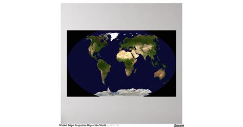 winkel_tripel_projection_map_of_the_world_poster ...