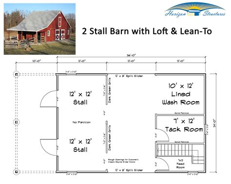 Horse Barn Layout Plans