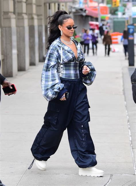 Rihanna Street Fashion - New York City 10/13/2017