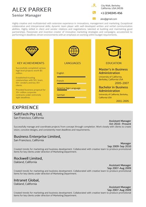 Vista Resume - Beautiful, Modern and Professional Resume Templates ...