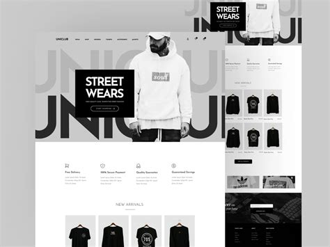 Uniclub - Figma Clothing Store Website Design Template - TemplatesJungle.com