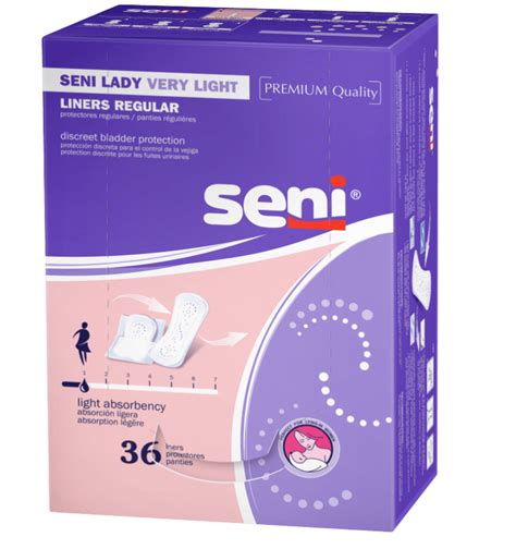 Seni Lady Moderate Pads Regular - BLADDER CONTROL PADS FOR WOMEN - Seni