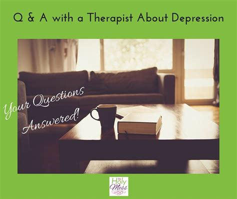 Q & A with a Therapist about Depression