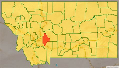 Map of Broadwater County, Montana - Thong Thai Real