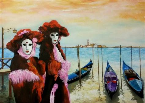 Carnival in Venice Painting | Art painting oil, Painting, Art