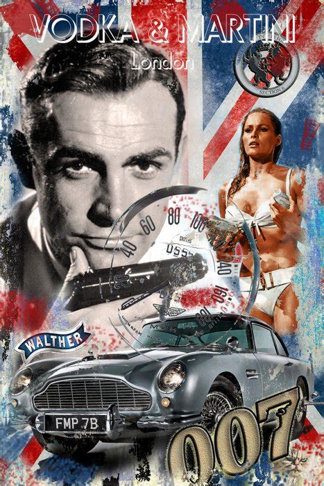 James Bond - Original LUC BEST Giclee James Bond "Vodka Martini" - Catawiki