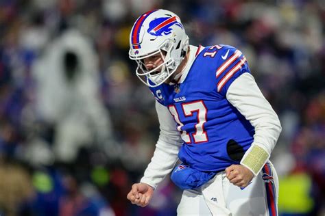 Josh Allen throws five touchdowns as Bills dump Patriots from playoffs ...