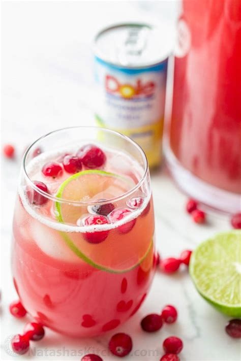 Cranberry Pineapple Punch Recipe | natashaskitchen.com