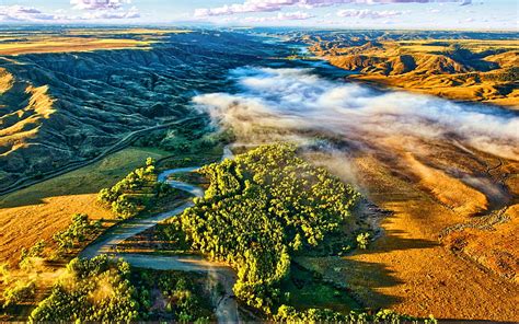 2K free download | Judith River, aerial view, Missouri River ...