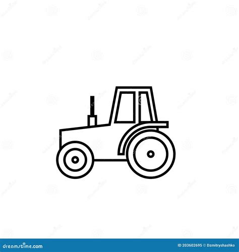 Tractor Outline Clipart