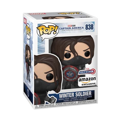 Funko Pop! Marvel: Year of The Shield - The Winter Soldier, Amazon ...