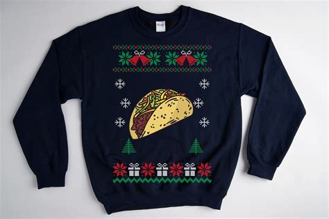 Taco Christmas Sweater Ugly Christmas Sweater Ugly Christmas - Etsy