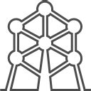 Brussels Atomium Icon - Landmarks Icons - SoftIcons.com