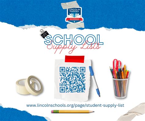 2023-2024 School Supplies | Lincoln Parish Schools