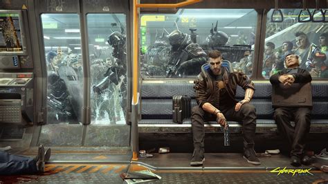 Cyberpunk 2077 PC Wallpaper Showcases V's Metro Commute - GameSpot