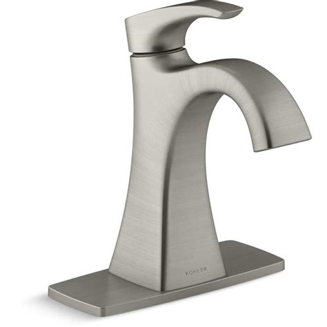 KOHLER Maxton Brushed Nickel 1-Handle Single Hole/4-in Centerset ...