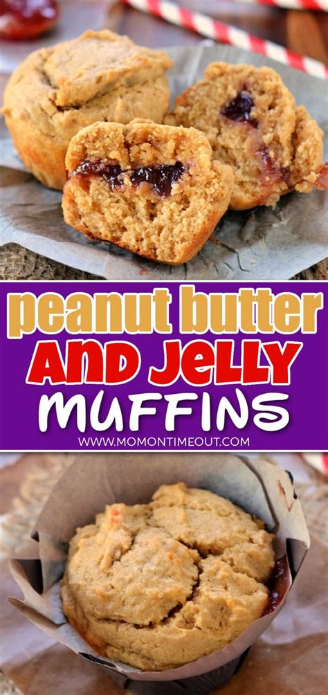Moist Peanut Butter and Jelly Muffins