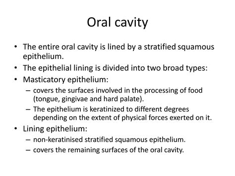 SOLUTION: Histology of the oral cavity - Studypool