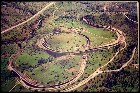 Tehachapi Loop of the Union Pacific Railroad is a 0.73 mile loop through the Tehachapi Mountains ...