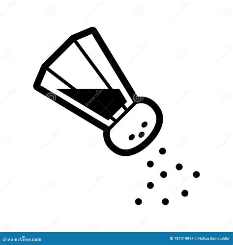 Salt Shaker. Vector Illustration Decorative Design Stock Vector ...