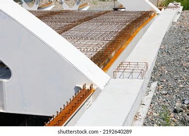 Steel Frame Bridge Construction Over Stock Photo 2192640289 | Shutterstock