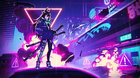 Cool Neon Anime Wallpapers - Top Free Cool Neon Anime Backgrounds - WallpaperAccess