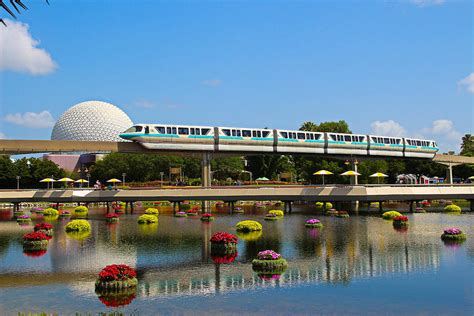 Walt Disney World Monorail Over Epcot Photograph by Lee Adams - Fine ...