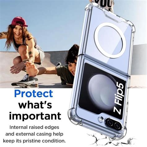 Coque Etui Housse Transparent Silicone pour Samsung Galaxy Z Flip 5 / Z ...