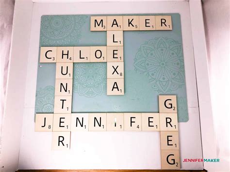 Scrabble Wall Art - Easy and Fun DIY Home Decor Project - Jennifer Maker