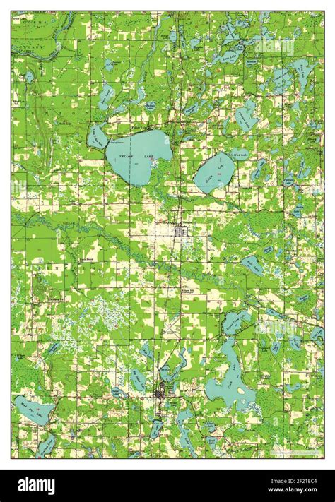 Webster, Wisconsin, map 1955, 1:62500, United States of America by ...