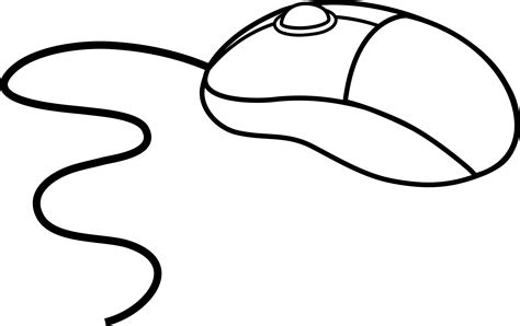 Computer Mouse Coloring Page