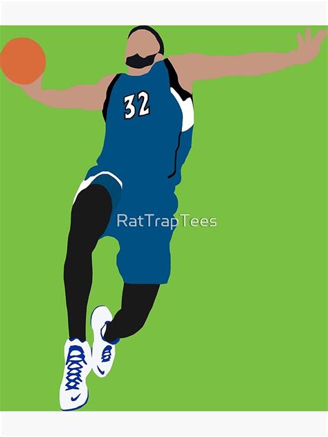 "Karl-Anthony Towns Dunk" Art Print for Sale by RatTrapTees | Redbubble