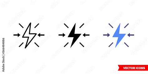 Conflict icon of 3 types. Isolated vector sign symbol. Stock Vector ...