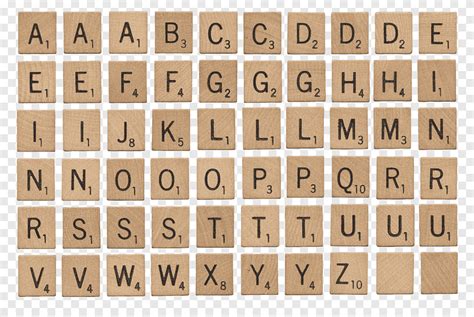 Brown scrabble pieces, Scrabble letter distributions Tile Board game, wooden alphabet, game ...