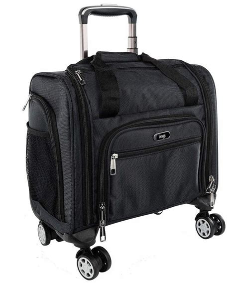 Four Wheeled Spinner Under Seat Carry On - Multiple Compartments - Black - CL12NYJLAT2 | Travel ...