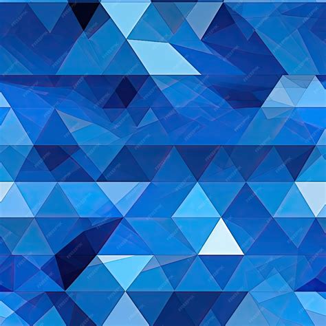 Premium AI Image | Abstract triangles modern blue pixel pattern