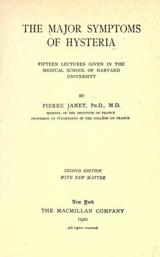 The major symptoms of hysteria (1920 edition) | Open Library