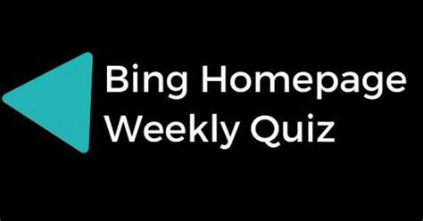 Bing Homepage Weekly Quiz Business Development Manager | The Dots