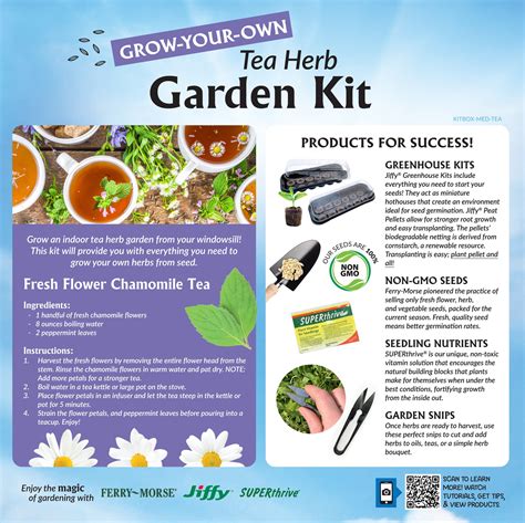 Ferry-Morse Grow-Your-Own Tea Herb Garden Kit