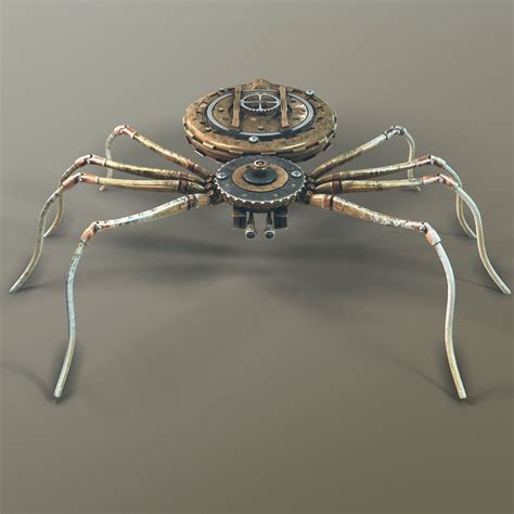 Steampunk Spider Robot Modelo 3D $15 - .fbx .dae .blend .unknown - Free3D