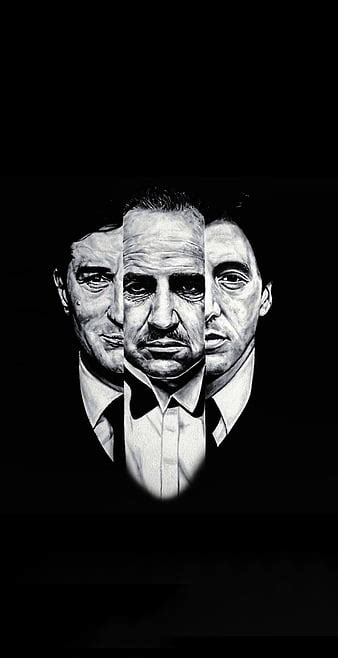 Godfather Hand Logo Wallpaper In White