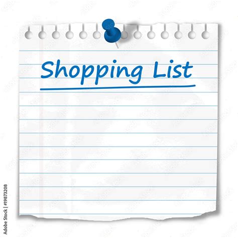 Shopping List Outline for Classroom / Therapy Use - Great Shopping ...