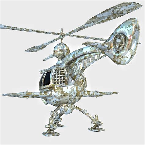 Drone copter concept 3D model - TurboSquid 1515392