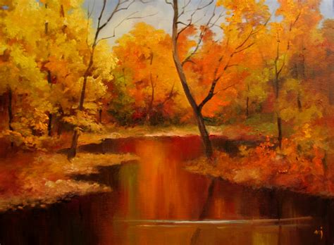 Nel's Everyday Painting: Autumn Landscape Demo - SOLD